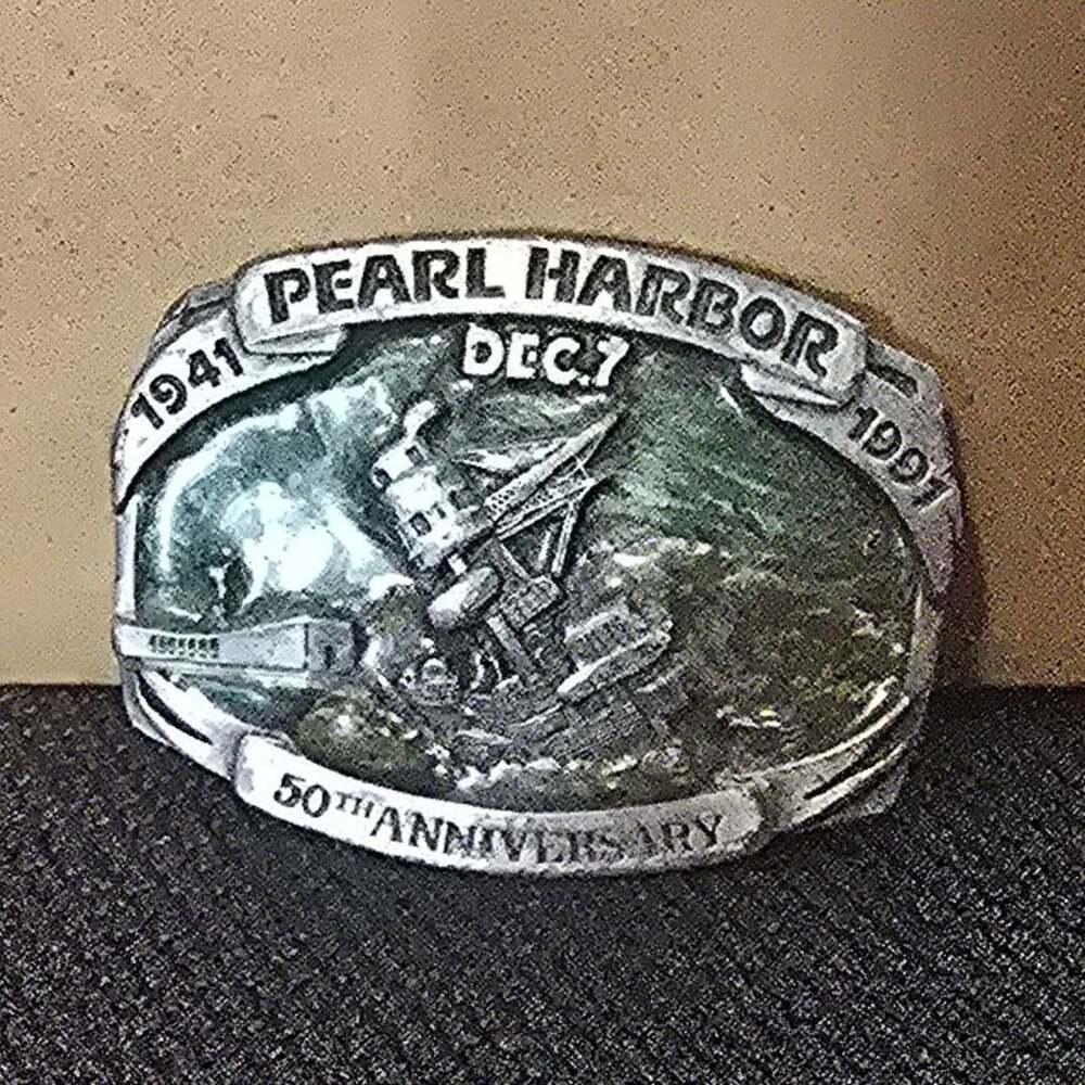 Pearl Harbor 50th Anniversary Limited Edition Belt Buckle #8018